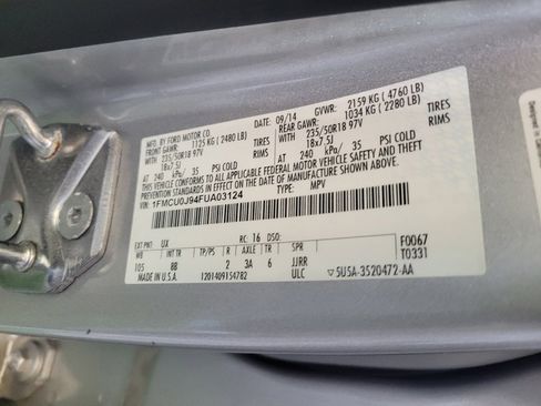 Used 2015 Ford Escape Titanium w/ Equipment Group 301A FWD image 33