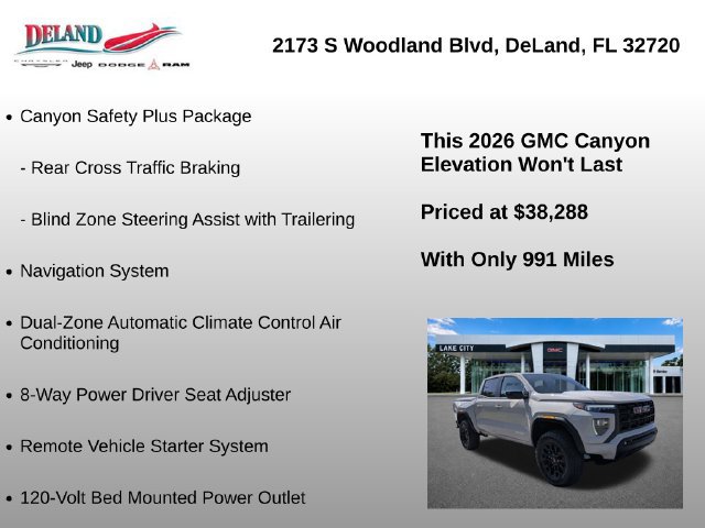 Used 2026 GMC Canyon Elevation w/ Convenience Package RWD image 29