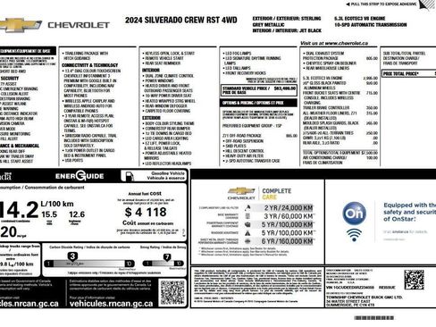 Used 2024 Chevrolet Silverado 1500 RST w/ Z71 Off-Road Package AWD/4WD image 6