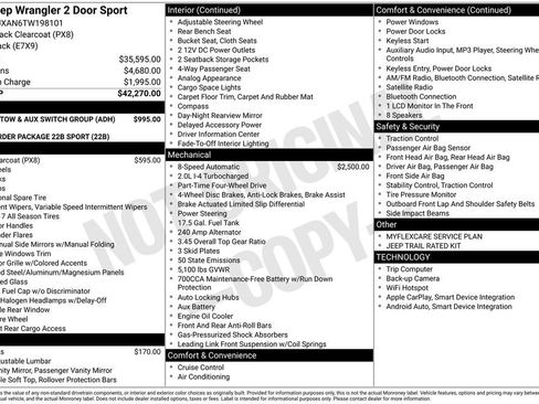 New 2026 Jeep Wrangler Sport image 2