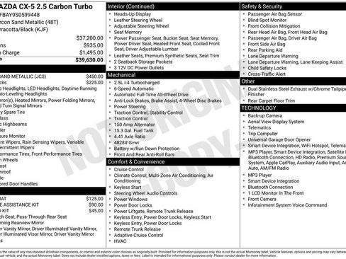 Used 2025 MAZDA CX-5 Carbon Edition AWD/4WD image 13