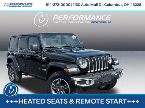 Used 2023 Jeep Wrangler Sahara w/ LED Lighting Group image 1
