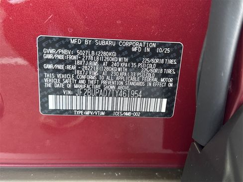 New 2026 Subaru Outback Premium image 38