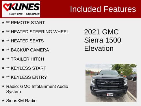 Used 2021 GMC Sierra 1500 Elevation w/ X31 Off-Road Package AWD/4WD image 2