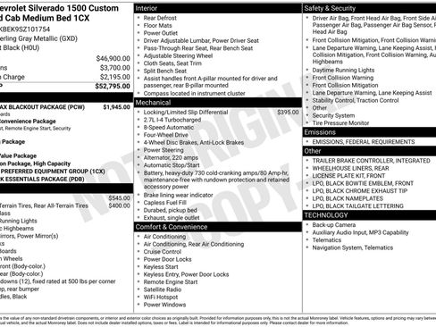 New 2025 Chevrolet Silverado 1500 Custom w/ Turbomax Blackout Package image 4