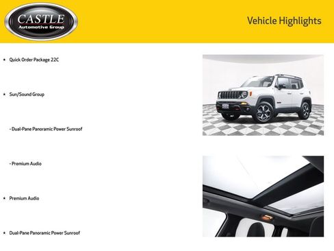 Used 2022 Jeep Renegade Trailhawk w/ Sun/Sound Group image 3