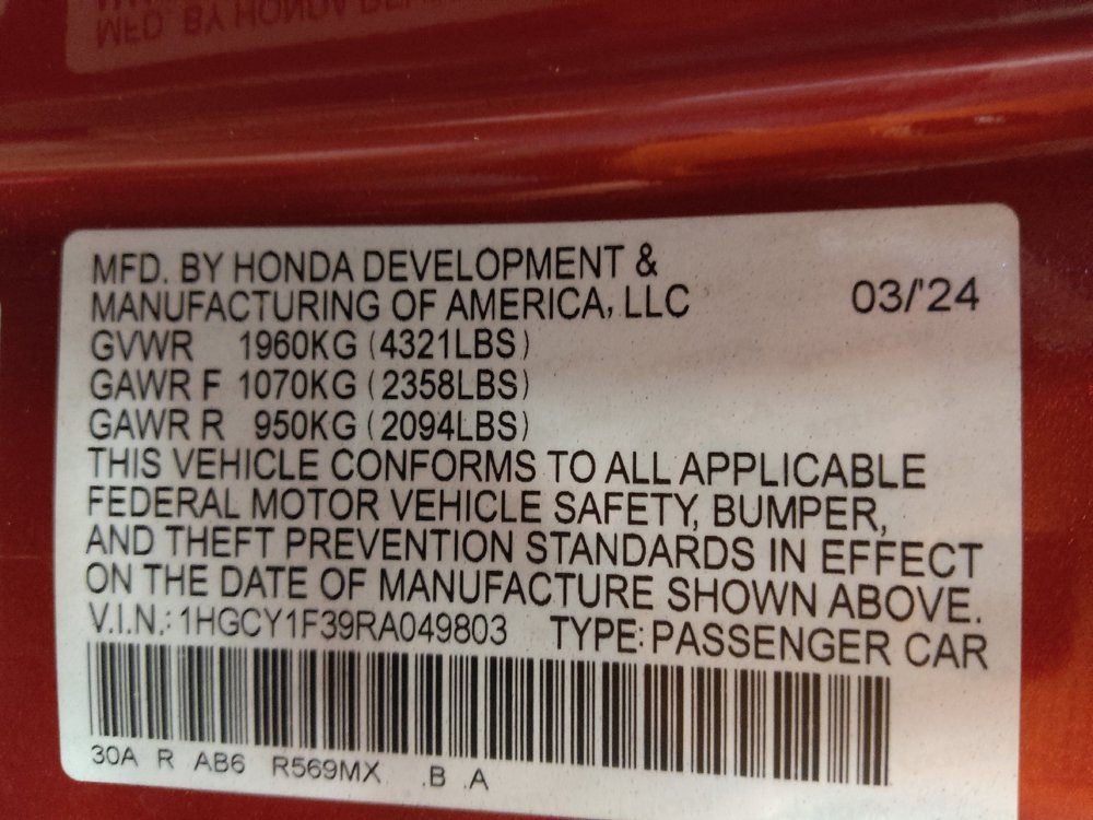 Used 2024 Honda Accord EX image 33