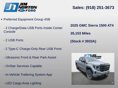 Used 2025 GMC Sierra 1500 AT4 w/ AT4 Premium Package AWD/4WD image 17