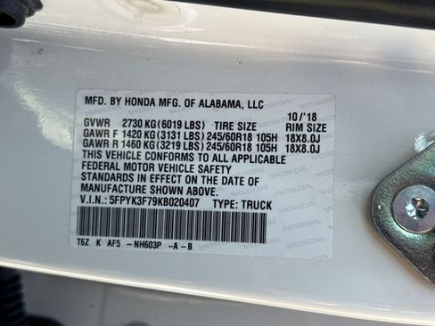 Used 2019 Honda Ridgeline RTL-E image 23