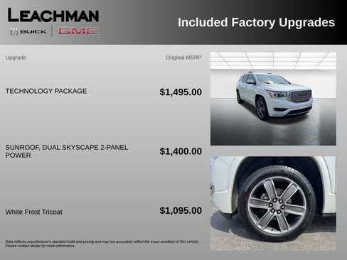 Used 2019 GMC Acadia Denali w/ Technology Package FWD image 10