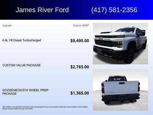 Used 2024 Chevrolet Silverado 2500 Custom w/ Custom Value Package AWD/4WD image 5
