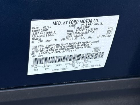 Used 2016 Ford Explorer XLT w/ Equipment Group 202A image 27