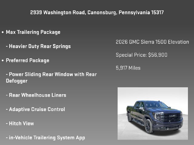 Certified 2026 GMC Sierra 1500 Elevation w/ Elevation Premium Package AWD/4WD image 30