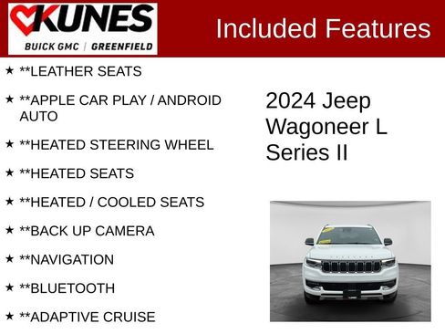 Used 2024 Jeep Wagoneer L Series II w/ Flexible Seating Group AWD/4WD image 2