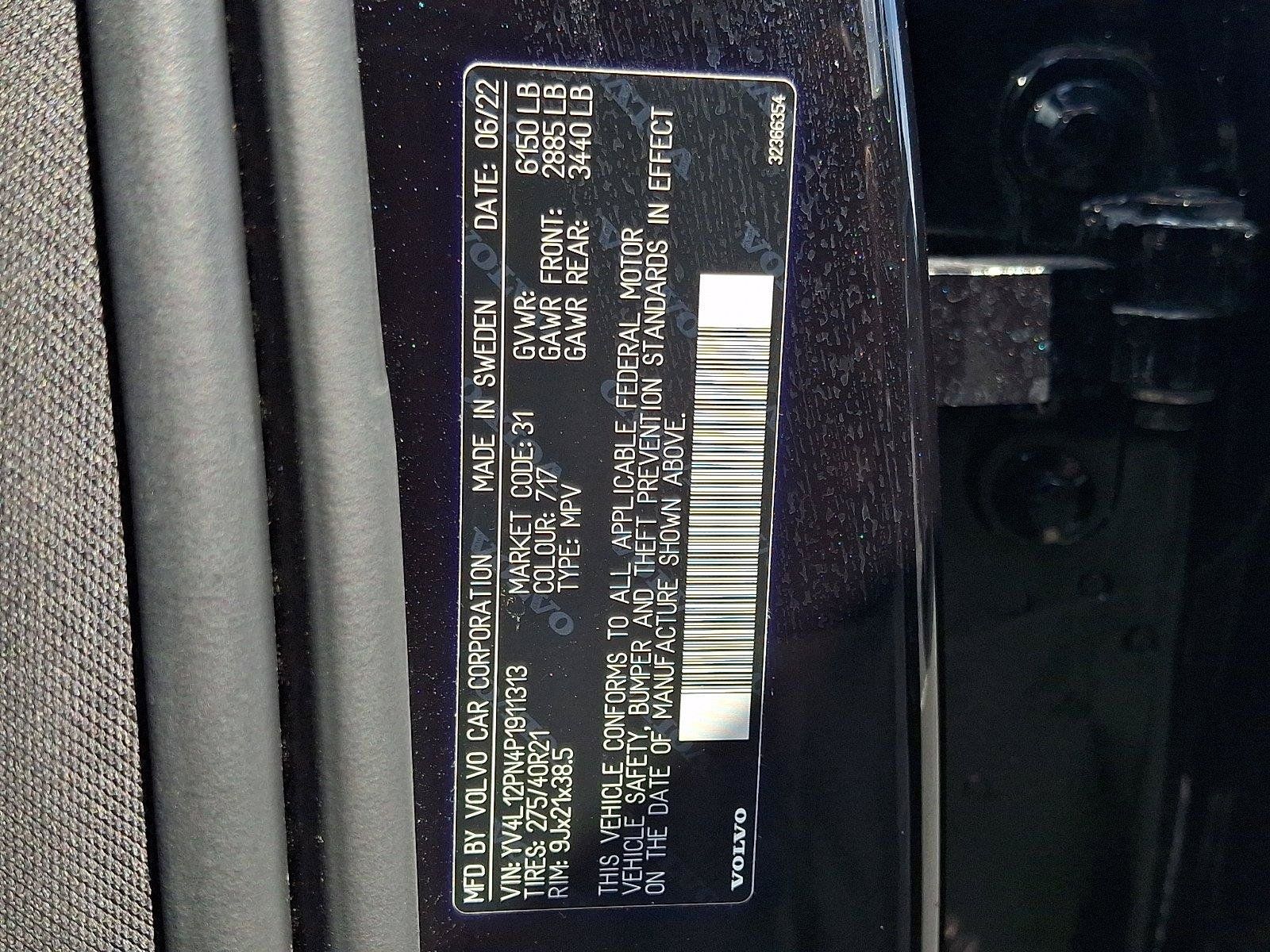 Used 2023 Volvo XC90 B5 Plus w/ Protection Package Premier AWD/4WD image 24