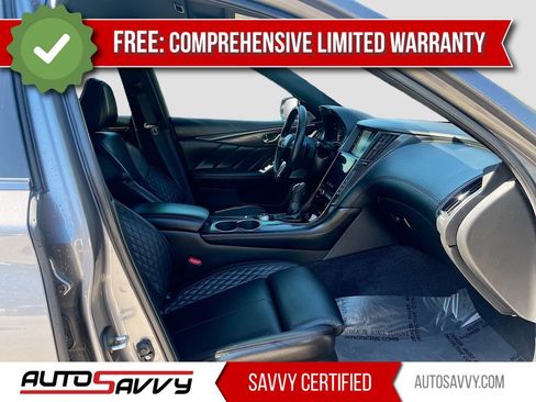 Used 2022 INFINITI Q50 Red Sport 400 w/ Carbon Fiber Package RWD image 30