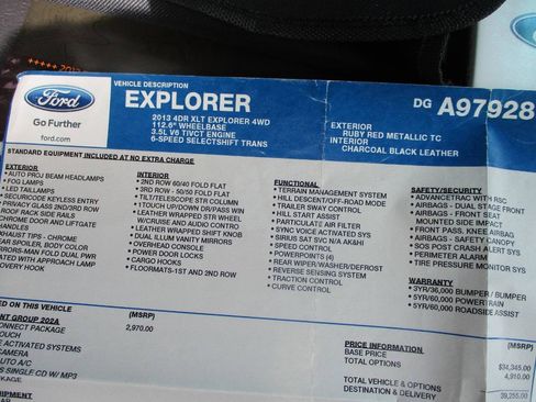 Used 2013 Ford Explorer XLT AWD/4WD image 34