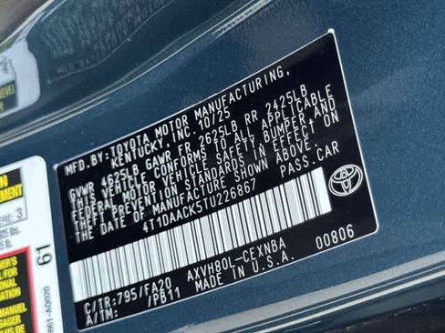Used 2026 Toyota Camry LE w/ Convenience Package FWD image 27