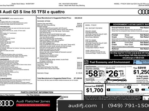 Used 2024 Audi Q5 e Prestige image 26