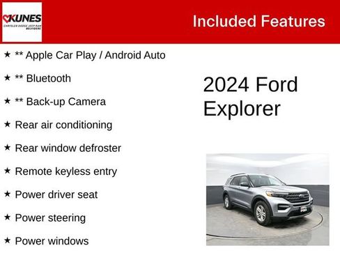 Used 2024 Ford Explorer XLT w/ Equipment Group 202A AWD/4WD image 3