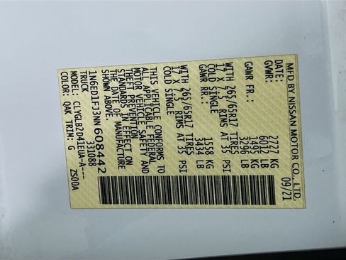 Used 2022 Nissan Frontier SV w/ Technology Package image 32