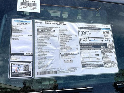 New 2026 Jeep Gladiator Mojave w/ Safety Group AWD/4WD image 37