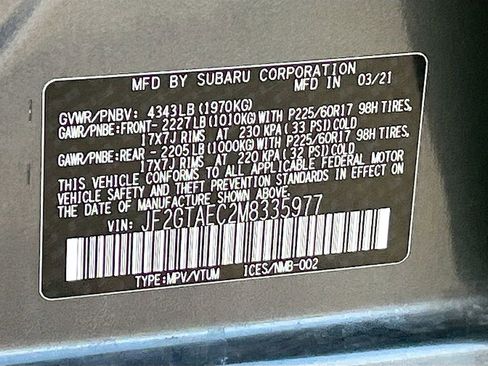 Used 2021 Subaru Crosstrek 2.0i Premium w/ Moonroof Package image 31