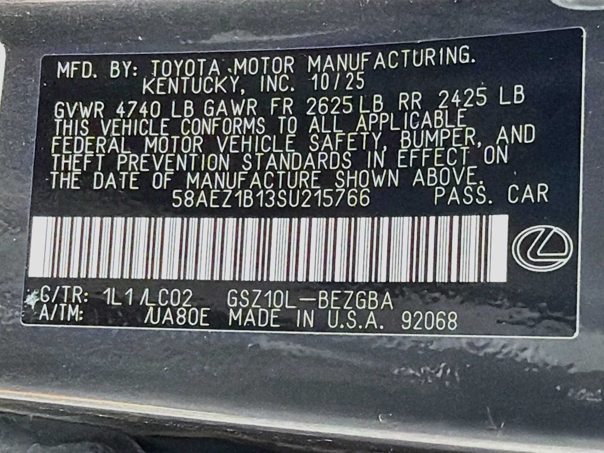 Used 2025 Lexus ES 350 w/ Luxury Package FWD image 34