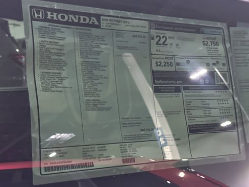New 2026 Honda Odyssey EX-L image 33