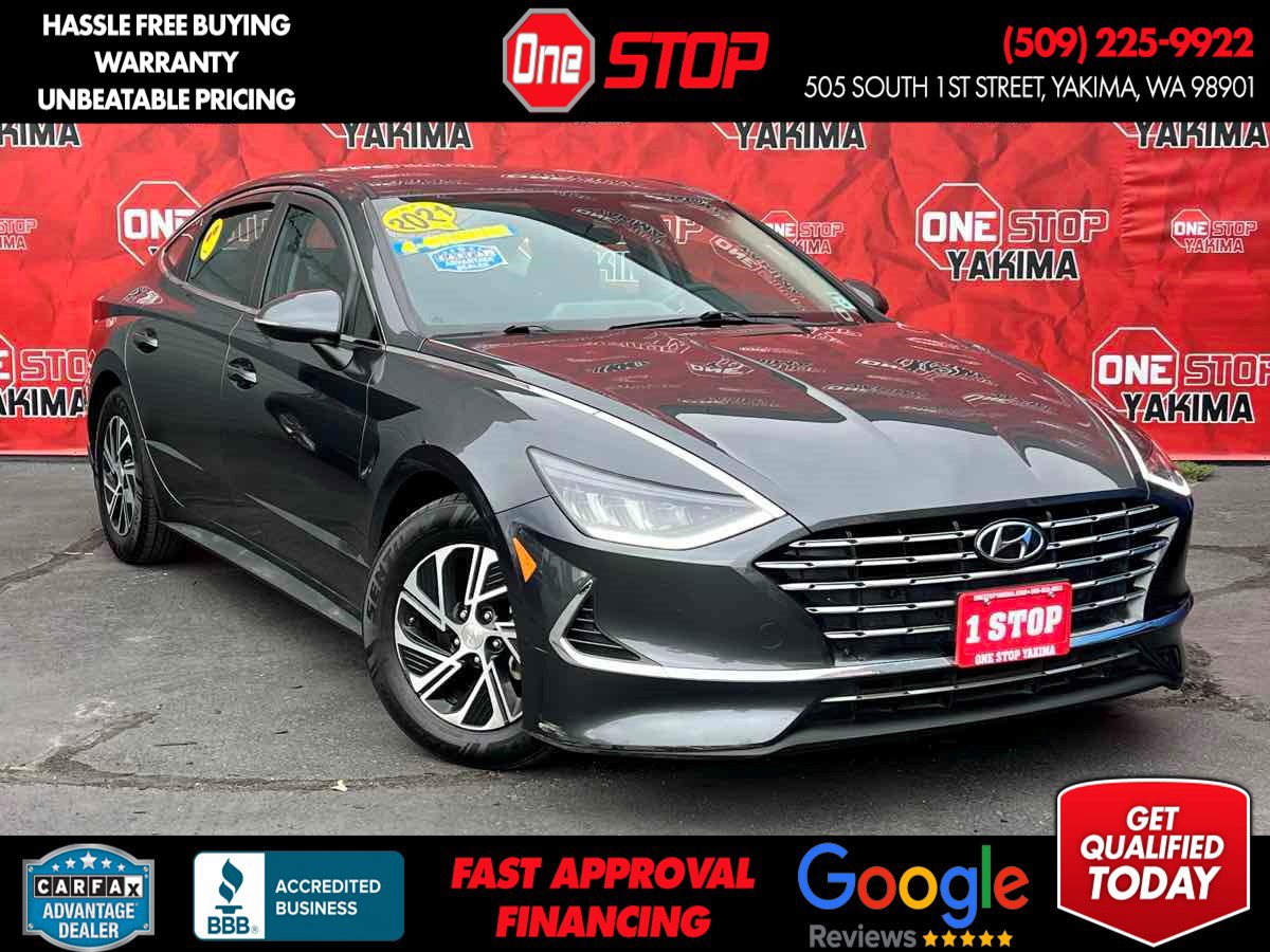 Used 2021 Hyundai Sonata Blue FWD image 1