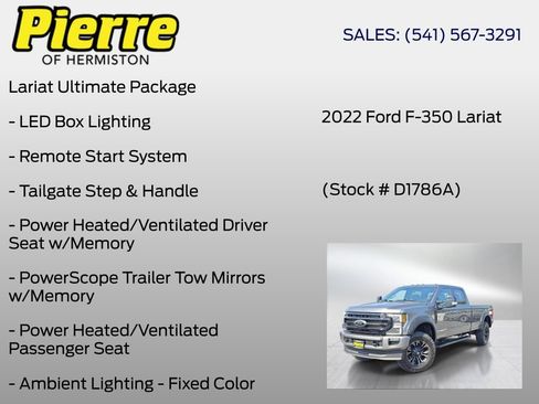 Used 2022 Ford F350 Lariat w/ Black Appearance Package AWD/4WD image 18