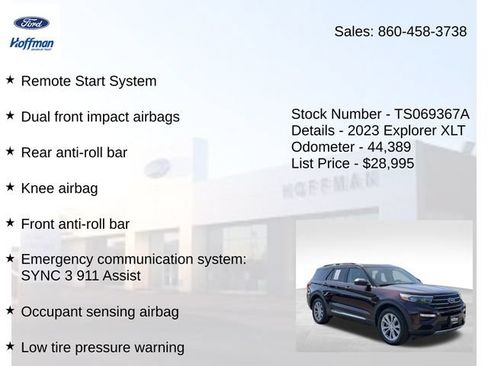 Used 2023 Ford Explorer XLT w/ Equipment Group 202A AWD/4WD image 25