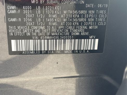 Used 2020 Subaru Ascent Premium w/ Sport Package image 17