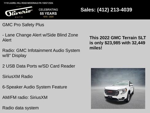 Used 2022 GMC Terrain SLT image 10