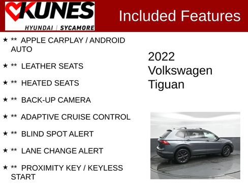 Used 2022 Volkswagen Tiguan SE AWD/4WD image 2