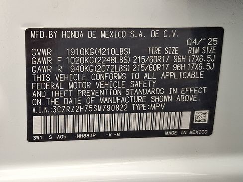 Used 2025 Honda HR-V EX-L image 28