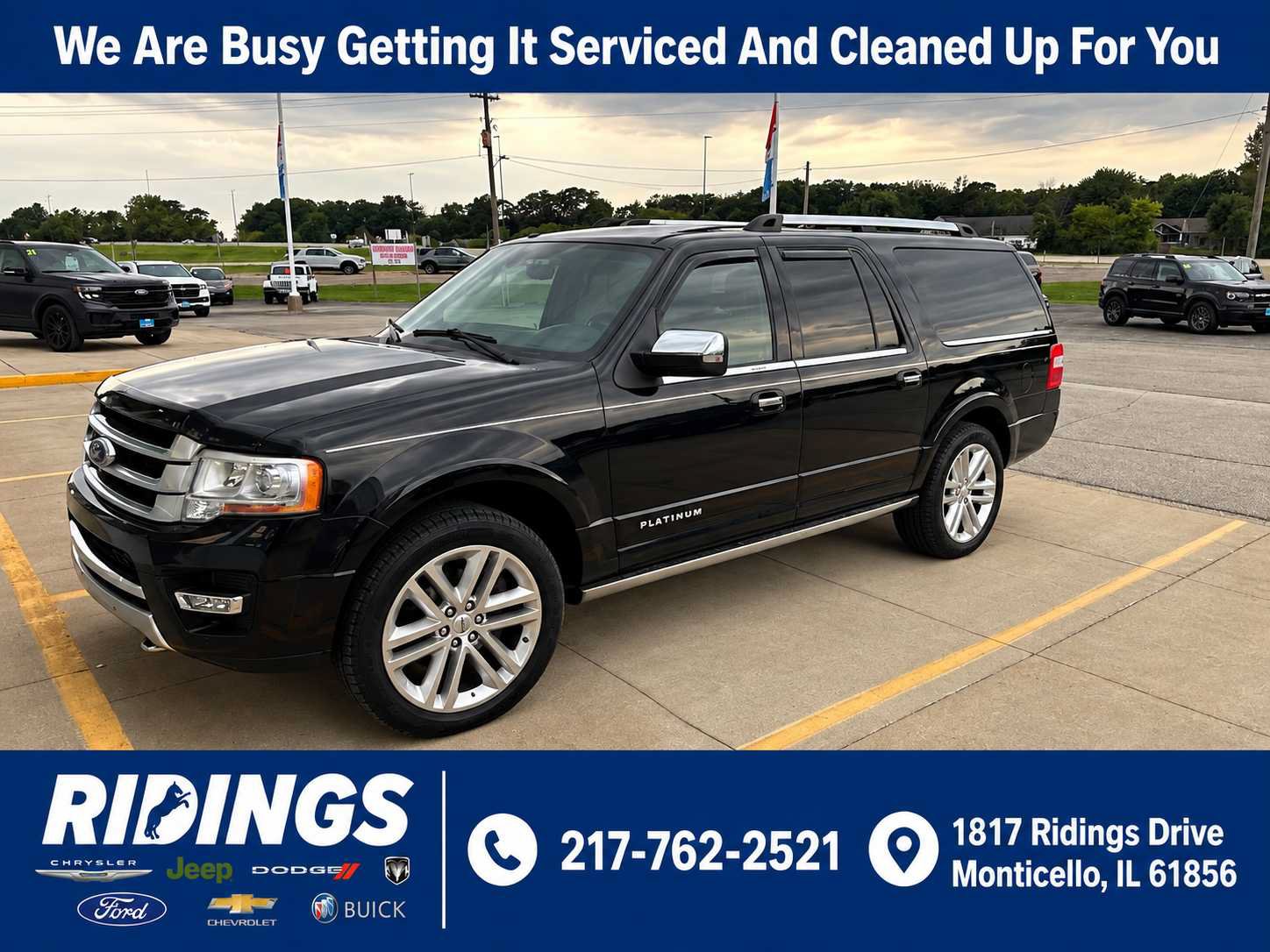 Used 2017 Ford Expedition EL Platinum AWD/4WD image 1