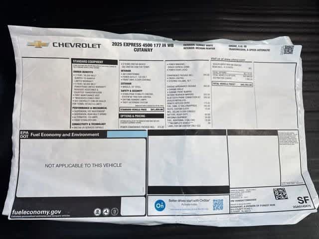 New 2025 Chevrolet Express 4500 w/ Power Convenience Package RWD image 41