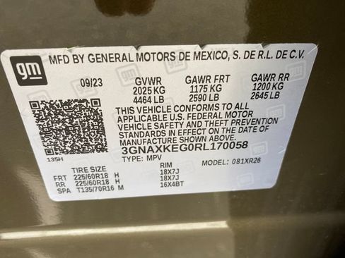 Certified 2024 Chevrolet Equinox LT w/ LPO, Floor Liner Package FWD image 25