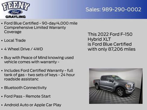 Certified 2022 Ford F150 XLT w/ Equipment Group 302A High AWD/4WD image 4