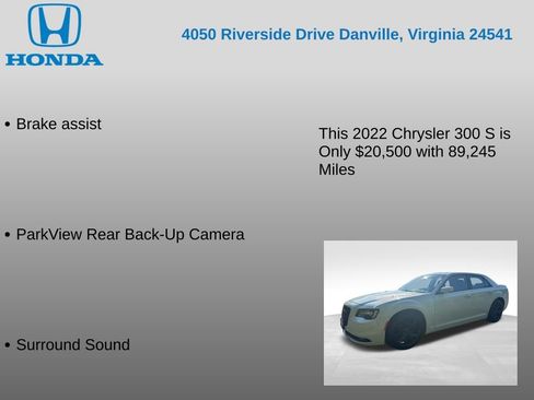 Used 2022 Chrysler 300 S RWD image 12