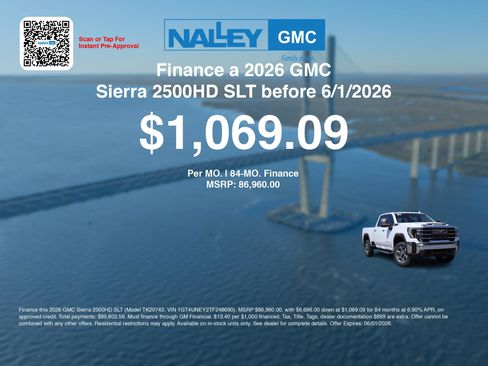 New 2026 GMC Sierra 2500 SLT w/ SLT Premium Package AWD/4WD image 7