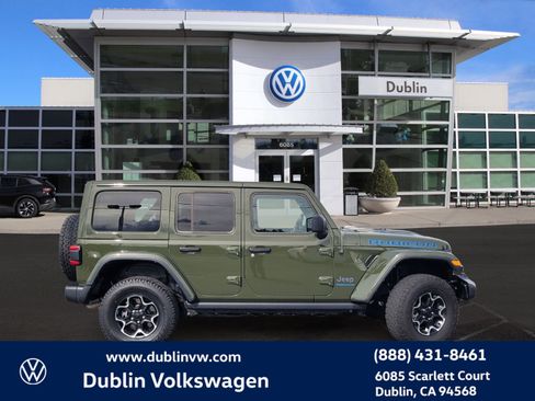 Used 2023 Jeep Wrangler Unlimited Rubicon 4xe w/ Safety Group image 3