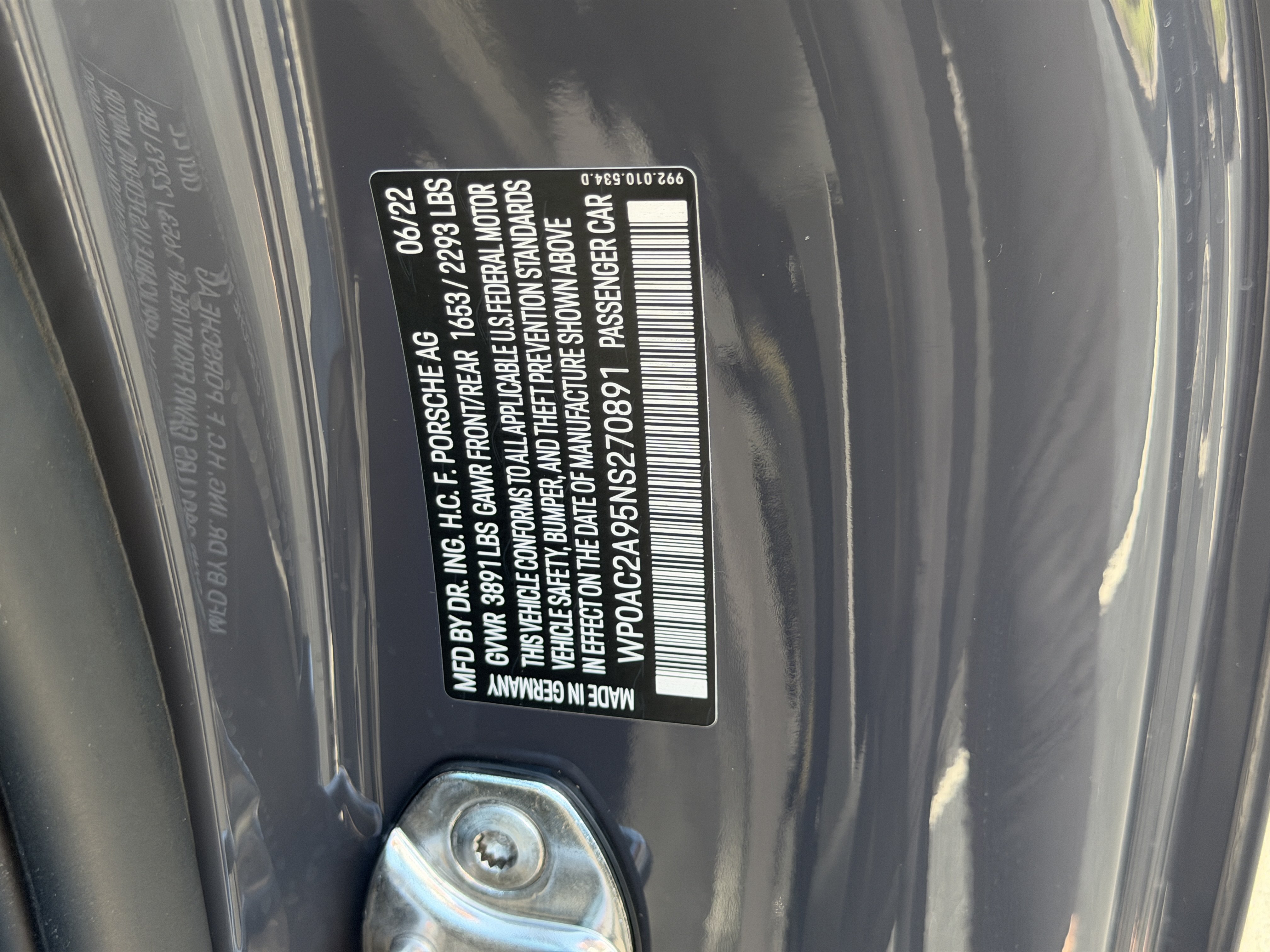 Certified 2022 Porsche 911 GT3 RWD image 31