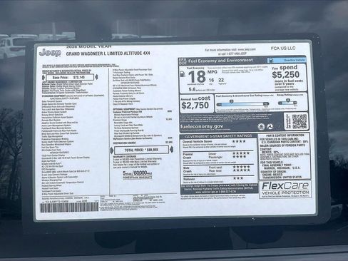 New 2026 Jeep Grand Wagoneer L Limited w/ Premium Group II AWD/4WD image 41