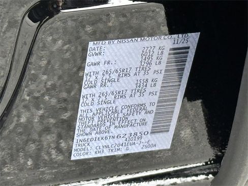 New 2026 Nissan Frontier SV image 26