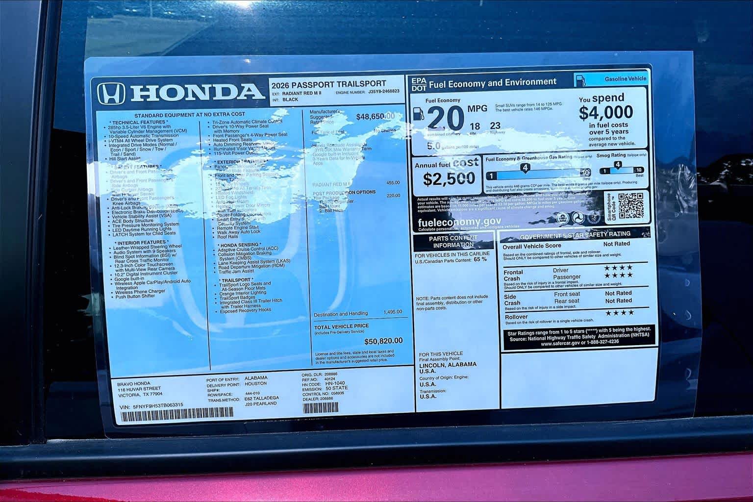 New 2026 Honda Passport TrailSport image 18