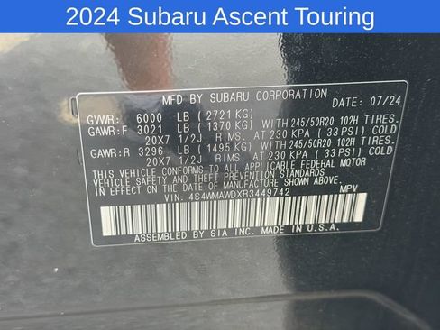 Used 2024 Subaru Ascent Touring AWD/4WD image 31