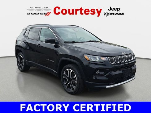 Certified 2022 Jeep Compass Limited w/ Sun and Sound Group AWD/4WD image 1