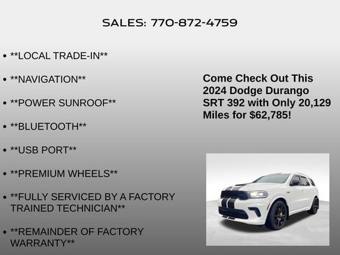 Used 2024 Dodge Durango SRT AWD/4WD image 25